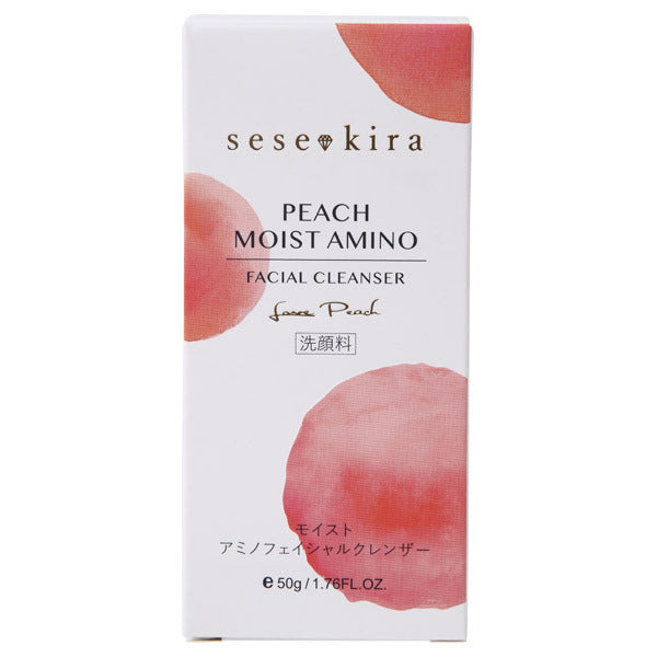 Sesekira Peach Moist Amino Facial Cleanser, 50g