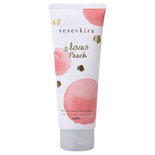 Sesekira Peach Moist Amino Facial Cleanser, 100g