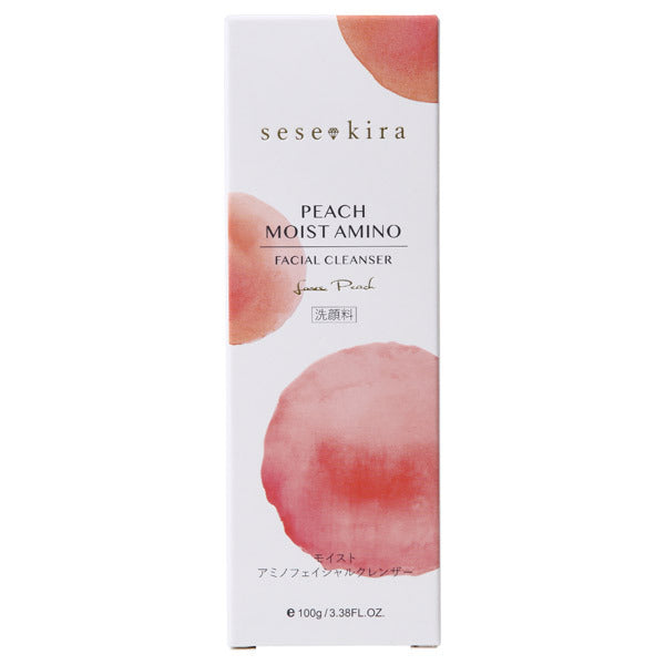 Sesekira Peach Moist Amino Facial Cleanser, 100g