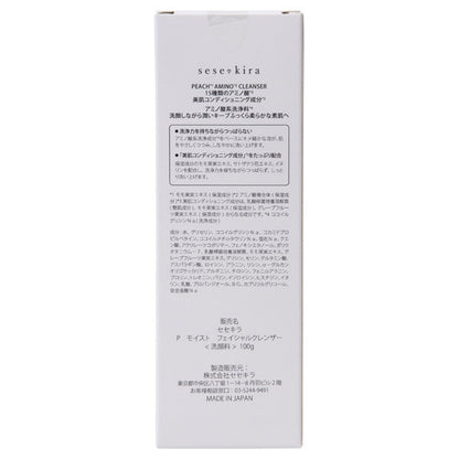 Sesekira Peach Moist Amino Facial Cleanser, 100g