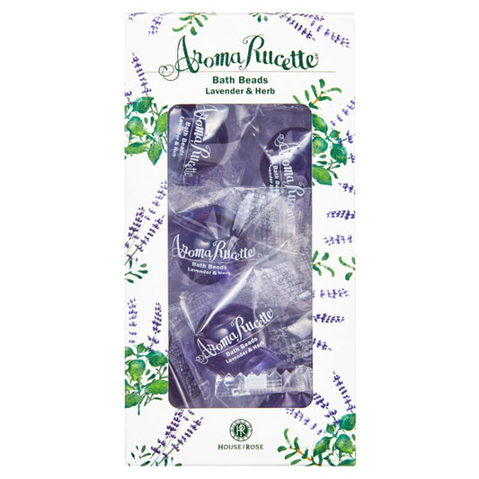 HOUSE OF ROSE Aromaluset Bath Beads LV&HB N, 7g×10 (Lavender & Herb)