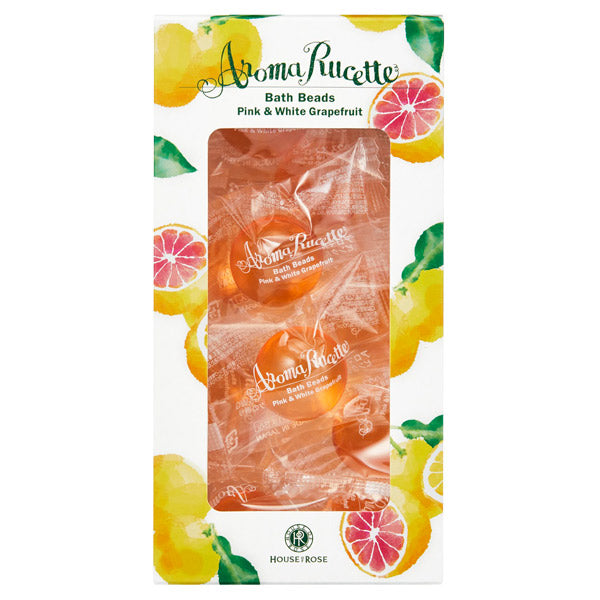HOUSE OF ROSE Aromaluset Bath Beads PG&WG N, 7g×10 (Pink & White Grapefruit)