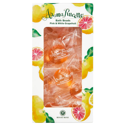 HOUSE OF ROSE Aromaluset Bath Beads PG&WG N, 7g×10 (Pink & White Grapefruit)