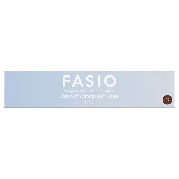 Fasio Permanent Curl Mascara Hybrid (Long), 02 Brown, 6g, Fragrance-free