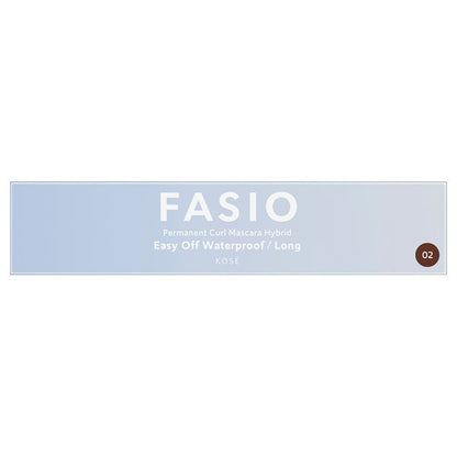 Fasio Permanent Curl Mascara Hybrid (Long), 02 Brown, 6g, Fragrance-free