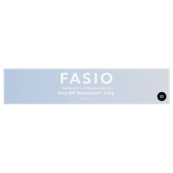 Fasio Permanent Curl Mascara Hybrid (Long), 01 Black, 6g, Fragrance-free