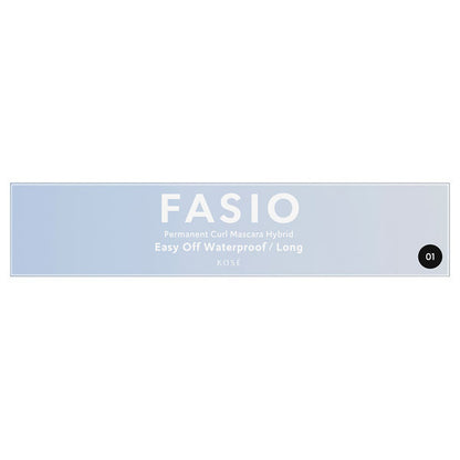 Fasio Permanent Curl Mascara Hybrid (Long), 01 Black, 6g, Fragrance-free