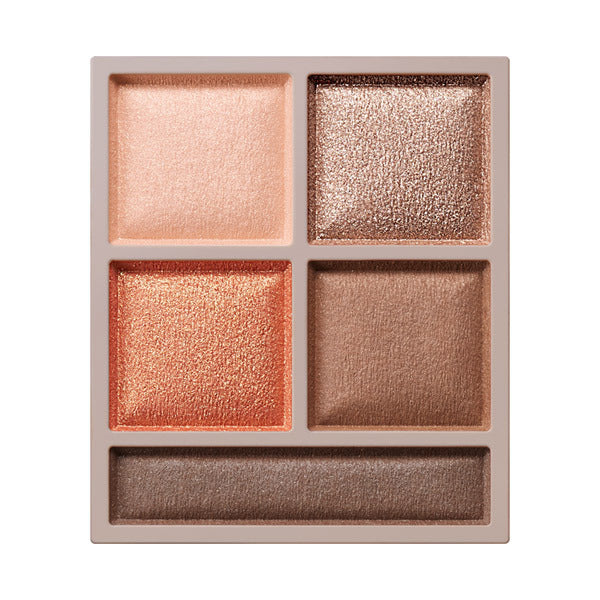 VISEE Vise Riche Panorama Design Eye Palette, BR-4 Orange Brown, 5.5g, Fragrance-free