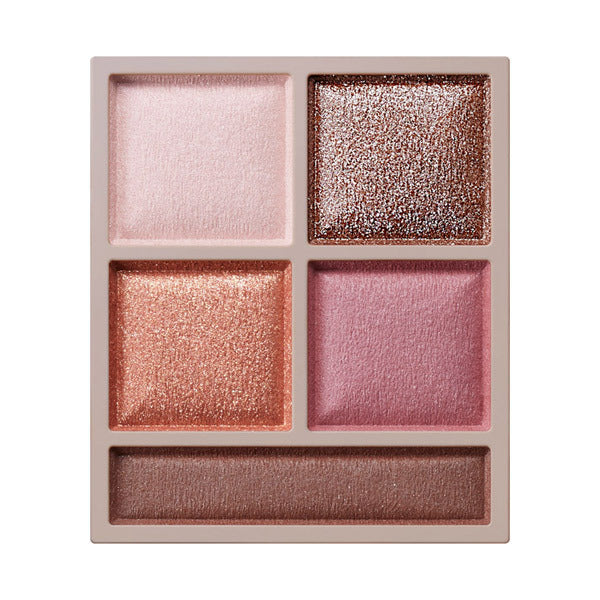 VISEE Vise Riche Panorama Design Eye Palette, BR-3 Pink Brown, 5.5g, Fragrance-free