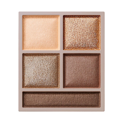 VISEE Vise Riche Panorama Design Eye Palette, BR-1 Beige Brown, 5.5g, Fragrance-free