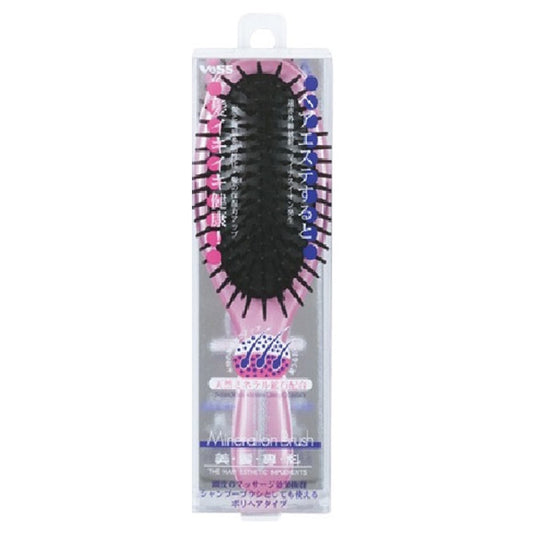 Bihatsu Senka Mineral Ion Poly Hair Brush (Pink)