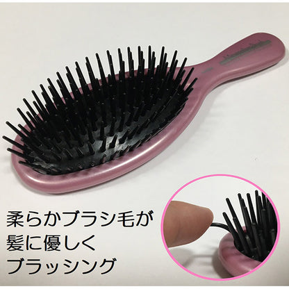 Bihat Senka Mineral Ion Poly Hair Brush, Pink