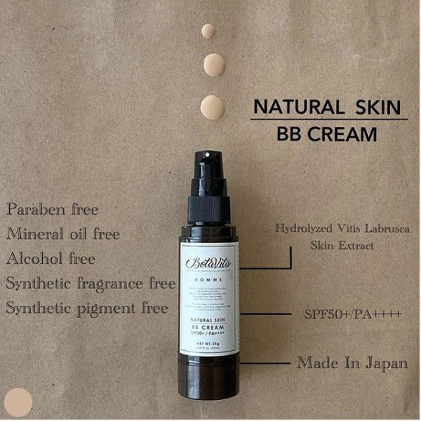 BotaVita MEN NATURAL SKIN BB CREAM, SPF50, PA++++, New, 35g