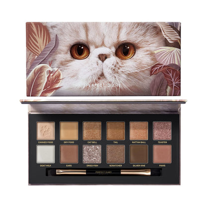 Perfect Diary Explorer 12-color eyeshadow palette, 09 Cat