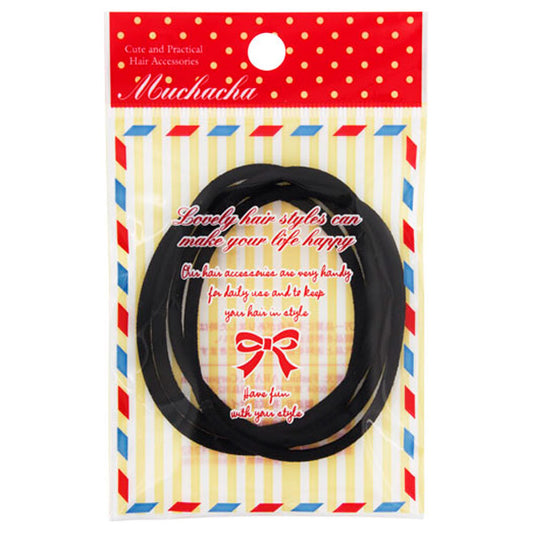 muchacha Ring Hair Tie MC270-11 (Black), M