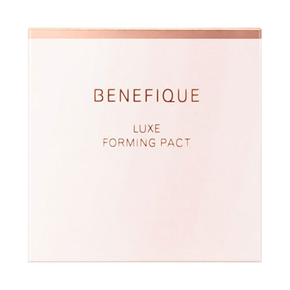 Benefique Luxe Forming Pact, SPF35 PA+++, Refill, Light Beige, 9g, Elegant Fresh Floral Scent