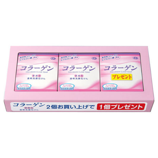 Collagen Transparent Facial Soap 100g 3 pieces, 100g x 3