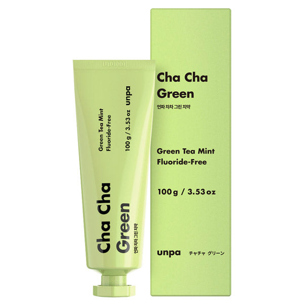 ChaCha Charcoal Vegan Green Tea Toothpaste (Green Tea Mint), 100g