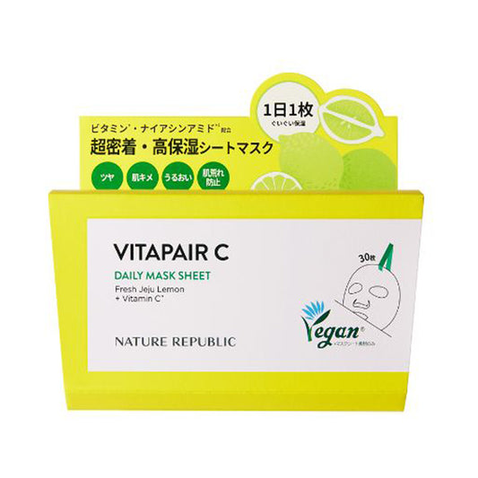 NATURE REPUBLIC VitaPair C Daily Sheet Mask, 30 sheets (350ml)