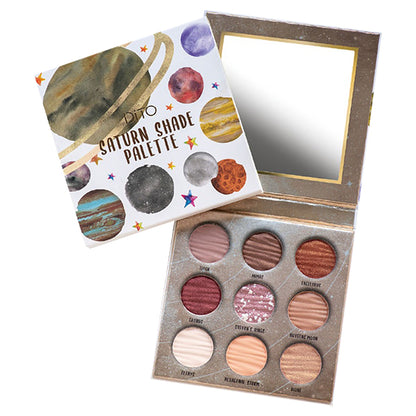 DiTO Galaxy 9-Color Eyeshadow Palette (Saturn), 11.5g