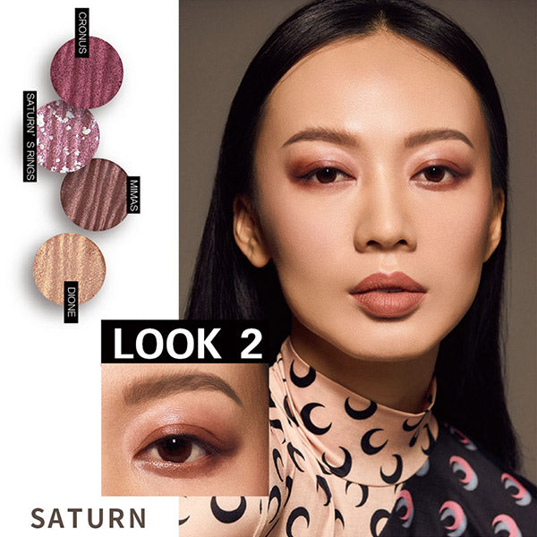 DiTO Galaxy 9-Color Eyeshadow Palette (Saturn), 11.5g