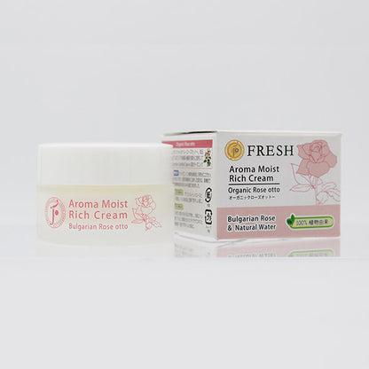 Aroma Moisture Rich Cream Rose Otto, 30g, Organic Rose Otto