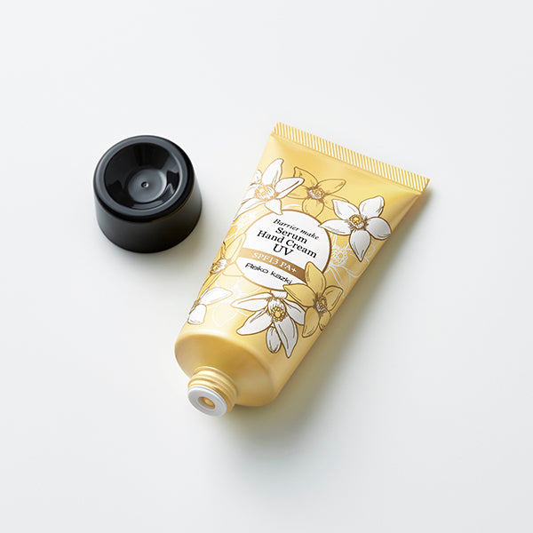 REIKO KAZKI Barrier Make Serum Hand Cream UV SPF13 PA+ (Yuzu Scent), 50g