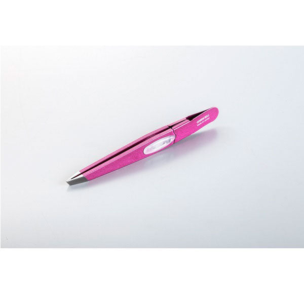 GT-235 Amazing Tweezers, Angled Tips, Shiny Pink