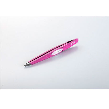 GT-235 Amazing Tweezers, Angled Tips, Shiny Pink