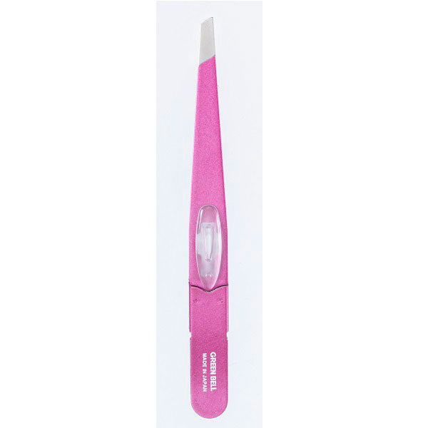 GT-235 Amazing Tweezers, Angled Tips, Shiny Pink