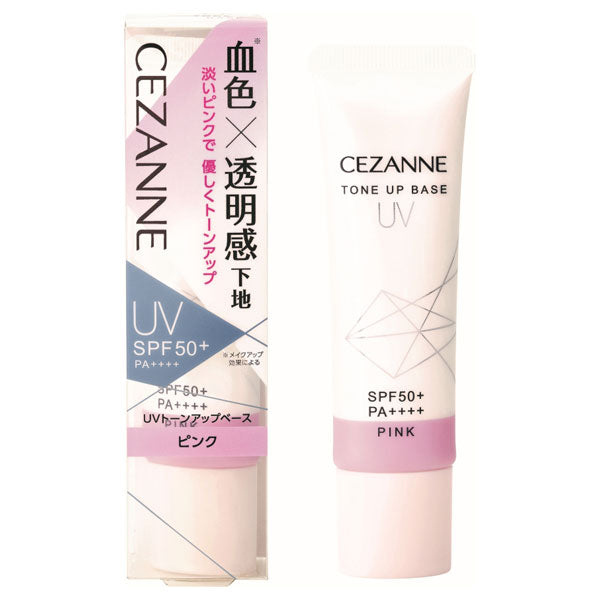 CEZANNE UV Tone Up Base, SPF50+ PA++++, Pink, 30g