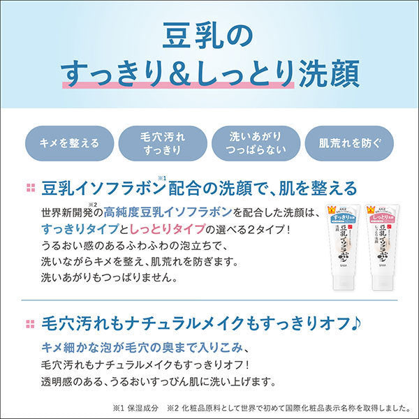 Nameraka Honpo Moist Cleansing Face Wash NC, 150g