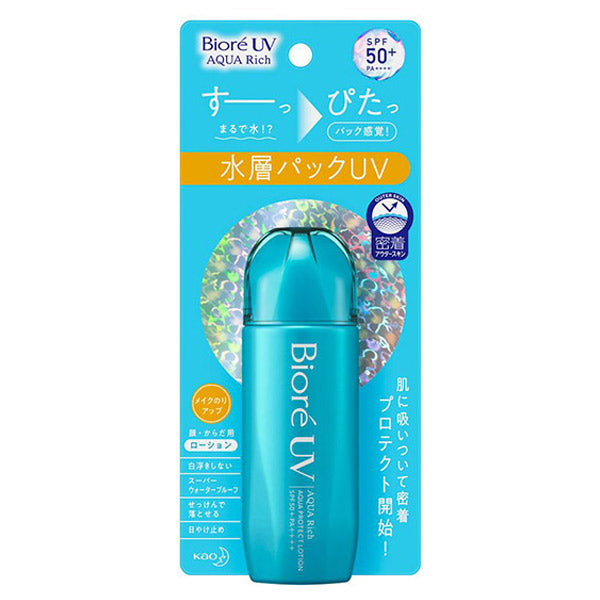 Biore UV Aqua Rich Aqua Protect Lotion SPF50+ PA++++ (Green Fruity), 70ml