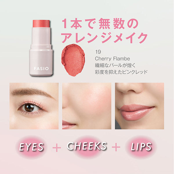 Fasio Multi-Face Stick, 19 Cherry Flambe, 4g