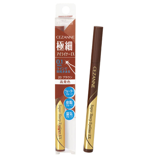 CEZANNE Ultra-thin eyeliner EX, 20 Brown