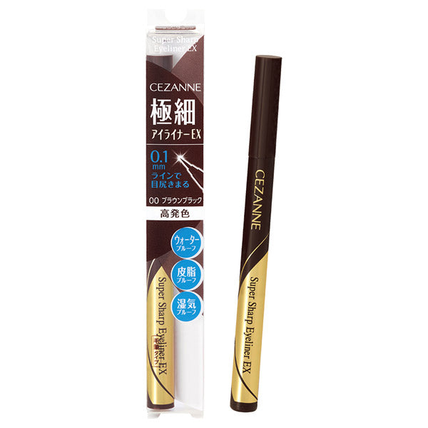 CEZANNE Ultra-fine eyeliner EX, 00 Brown black
