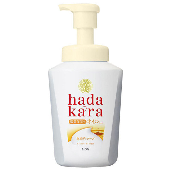 Hadakara Body Soap, Foaming Oil-in Type, Rose Garden Scent, 530ml