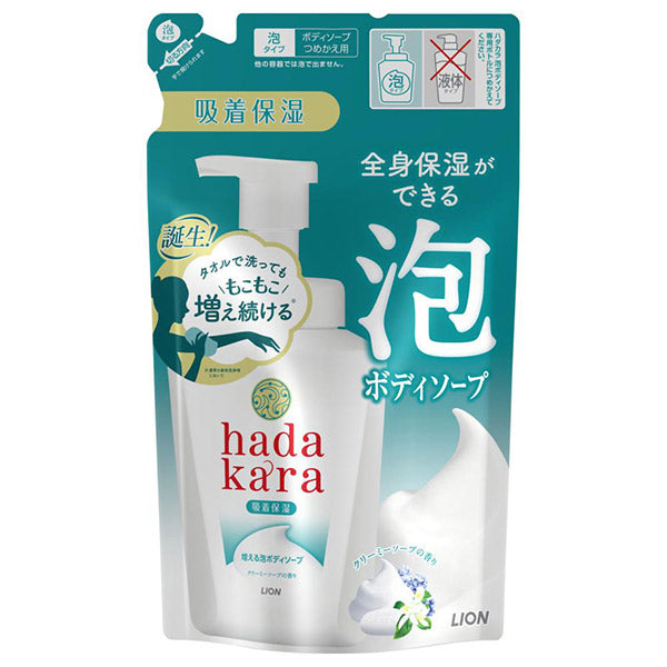 hadakara Body Soap Foaming Type Refill (Creamy Soap), 440ml
