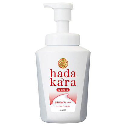 hadakara hadakara body soap foam type floral bouquet scent, 550ml, floral bouquet