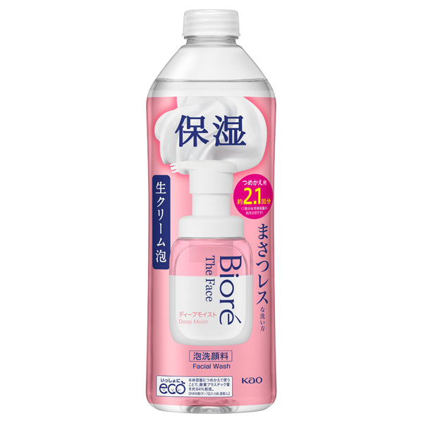 Biore The Face Foaming Facial Wash Deep Moist Refill, 340ml