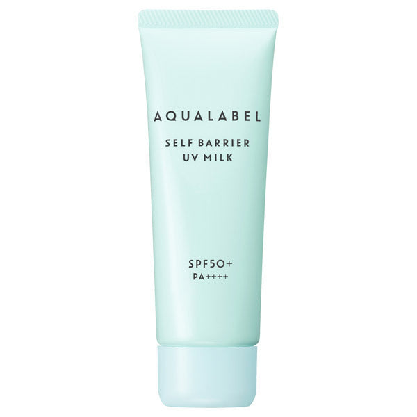 AQUALABEL Self Barrier UV Milk, SPF50+ PA++++, 45g, Fresh, non-sticky feel, Fragrance-free