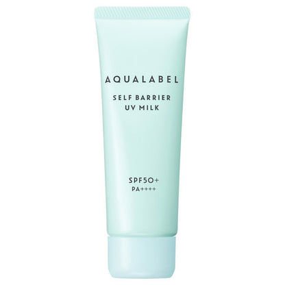 AQUALABEL Self Barrier UV Milk, SPF50+ PA++++, 45g, Fresh, non-sticky feel, Fragrance-free