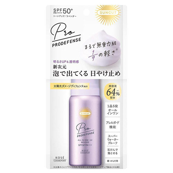 Suncut Pro Defense All-in-One UV Mousse SPF50, 60g (Fresh Floral)
