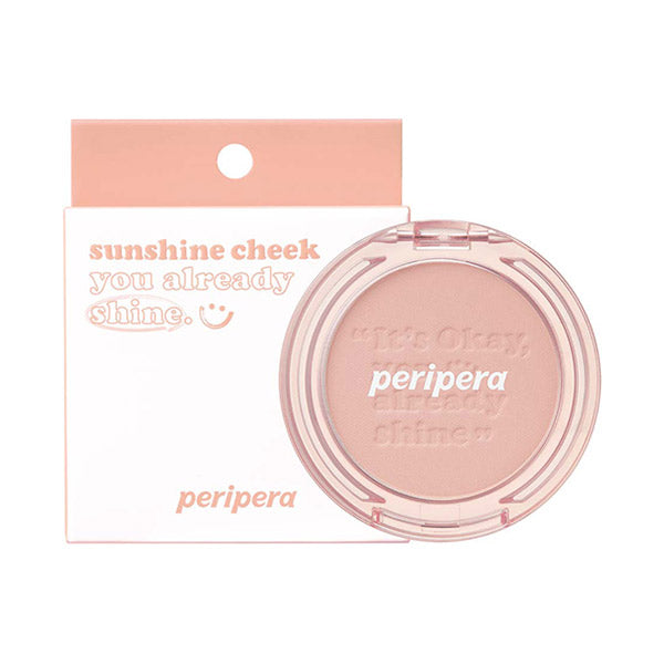 PERIPERA Brushed Sunshine Cheek, 07 Milky Peach Yogurt Munching