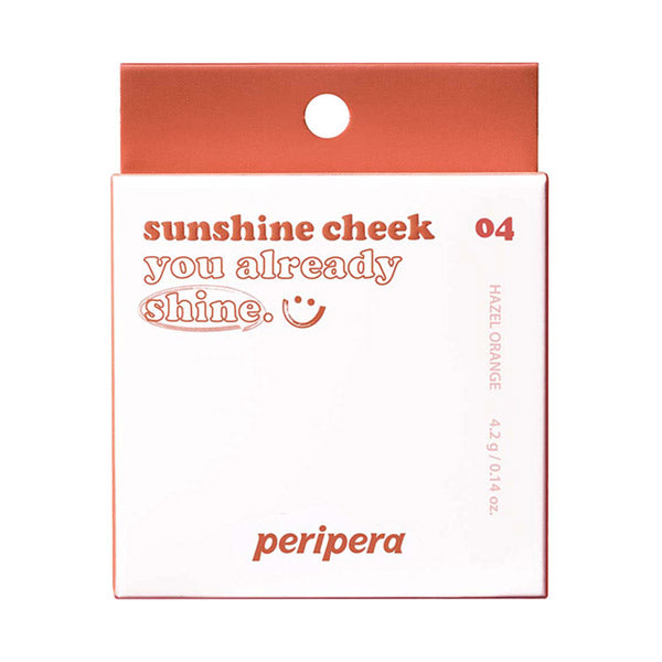 PERIPERA Brushed Sunshine Cheek, 04 Hazel Orange Study Mode