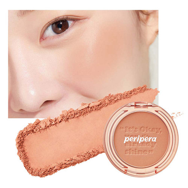 PERIPERA Brushed Sunshine Cheek, 04 Hazel Orange Study Mode
