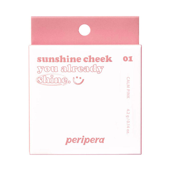 PERIPERA Brushed Sunshine Cheek, 01 Calm Pink Stay-at-home time