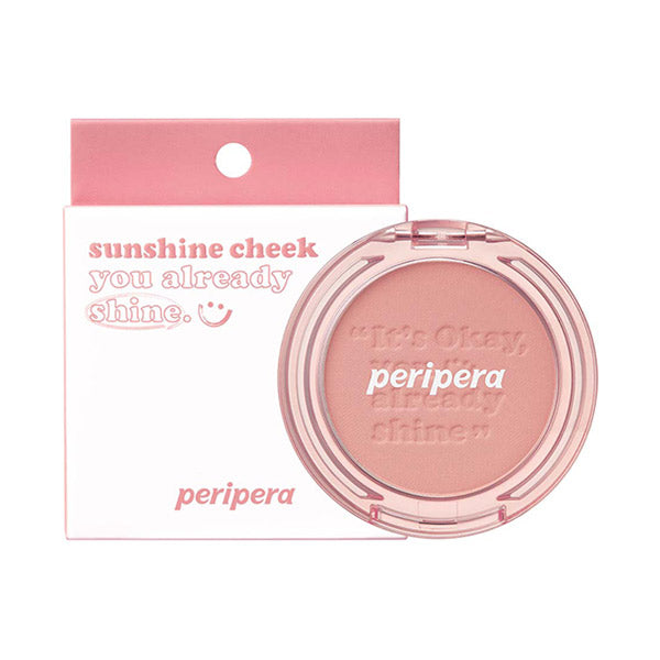 PERIPERA Brushed Sunshine Cheek, 01 Calm Pink Stay-at-home time