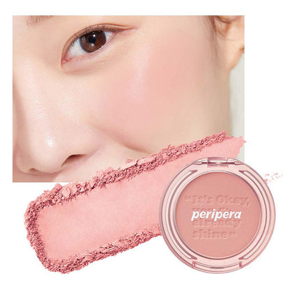 PERIPERA Brushed Sunshine Cheek, 01 Calm Pink Stay-at-home time