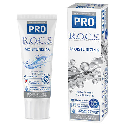 R.O.C.S. PRO Moisturizing Toothpaste (Flower Mint), 94g